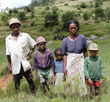 Photograph of Razanamoro family in Madagascar